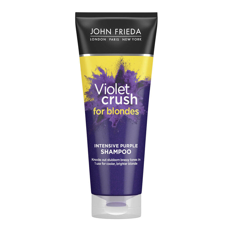 John Frieda Sheer Blonde, șampon violet intens pentru părul blond, Violet Crush, 250 ml