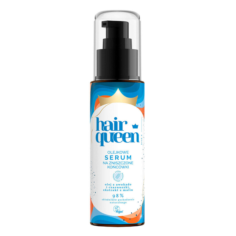 Hair Queen, Serum de ulei pentru vârfuri deteriorate, 80 ml
