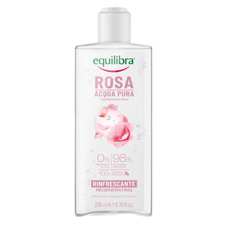 Equilibra Rosa, apă pură de trandafiri răcoritoare, 200 ml