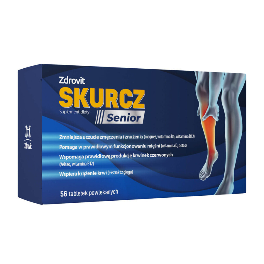 Zdrovit Skurcz Senior, 56 comprimate filmate