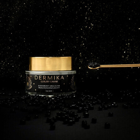 Dermika Luxury Caviar, Crema antirid cu caviar-elixir, pentru noapte, 50 ml