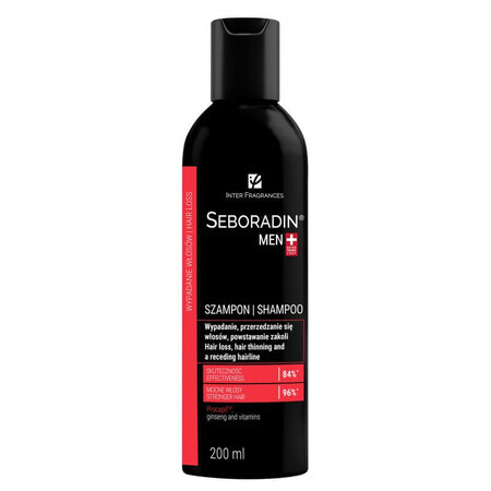 Kit Seboradin Men, tratament, 5,5 ml x 14 fiole + cremă de față, 50 ml + șampon, 200 ml cadou