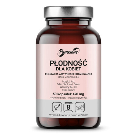 Panaseus Vruchtbaarheid voor Vrouwen, 50 capsules