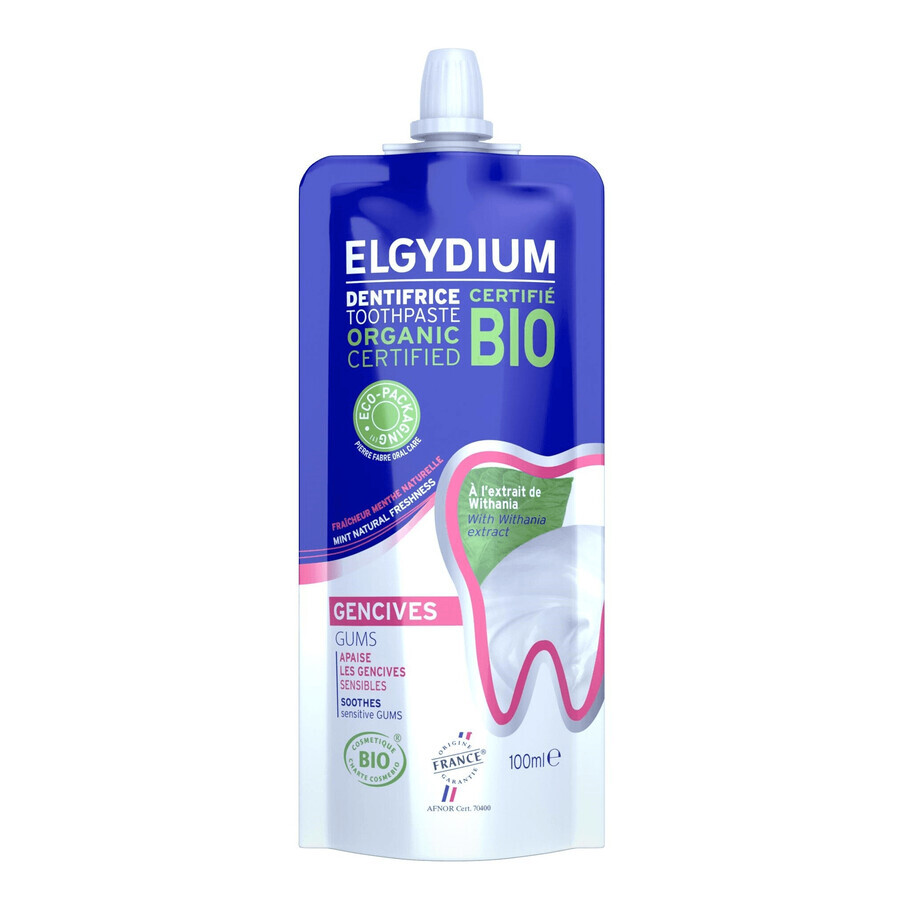 Elgydium BIO Gums, pastă de dinți pentru gingii iritate, 100 ml