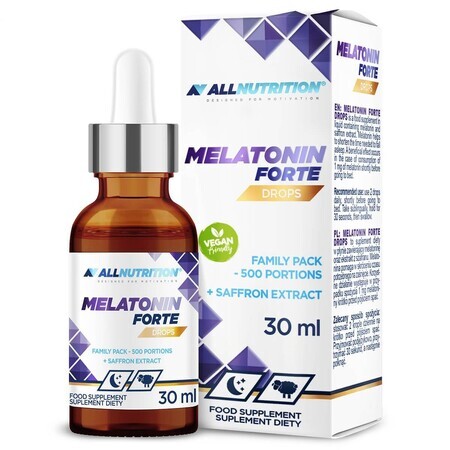 Allnutrition Melatonine Forte Druppels, druppels, 30 ml