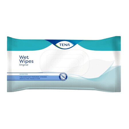 Tena Wet Wipes, salviettine umidificate, Plastic-Free, 48 pezzi