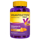 Vigantoletten Max, vitamina D3 2000 UI, jeleuri cu aromă de lămâie, 60 bucăți