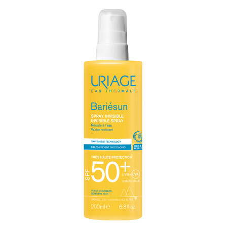 Uriage Bariesun, spray transparent pentru copii și adulți, SPF 50+, 200 ml