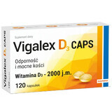 Vigalex D3 Caps 2000 IE, 120 capsules