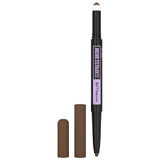 Maybelline Express Brow Satin Duo, crayon à sourcils double face, 025 Brunette, 1 pièce