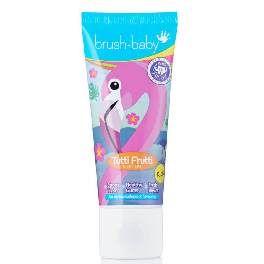 Brush-Baby, pasta dentífrica para niños de 3 a 6 años, tutti-frutti, con flúor, 50 ml