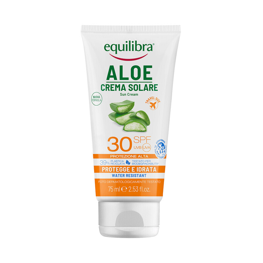 Equilibra Aloe, protecție solară, SPF 30, 75 ml