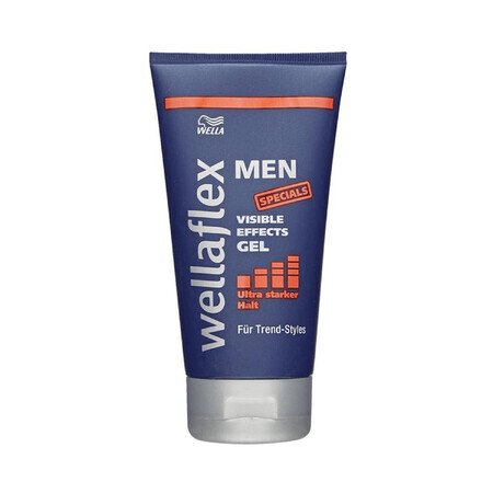 Wella Wellaflex Men, gel de păr ultra puternic, Efecte vizibile, 150 ml