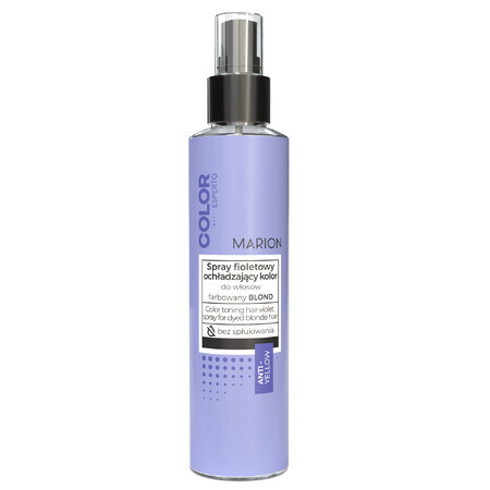 Marion Color Esperto, spray de răcire a culorii violet pentru părul vopsit, blond, 150 ml