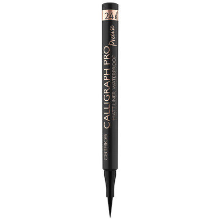 Catrice Calligraph Pro Precise 24h, eyeliner rezistent la apă, mat, nr. 010 negru, 1.2 ml