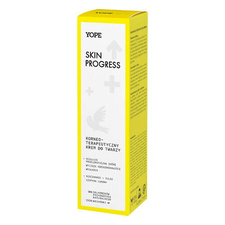 Yope Skin Progress, Cremă de față corneoterapică, 50 ml