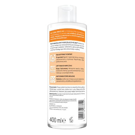 AA Sensitive Skin, Loțiune micelară hidratantă și calmantă, 400 ml