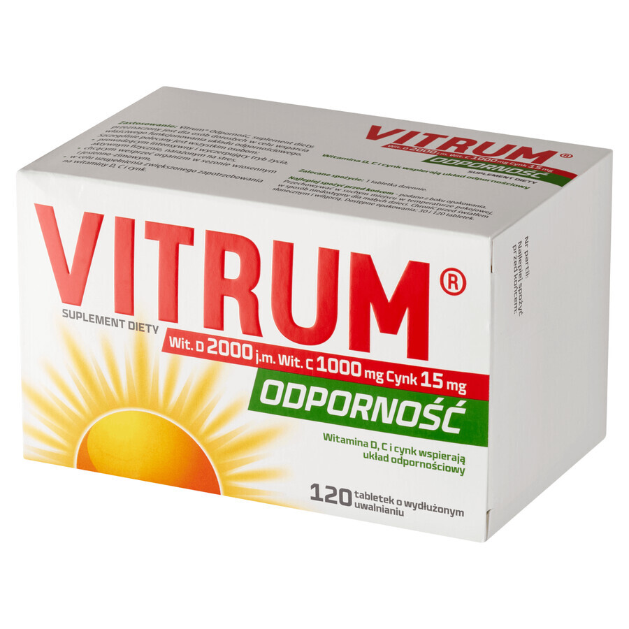 Vitrum Immunity, 120 comprimate cu eliberare prelungită