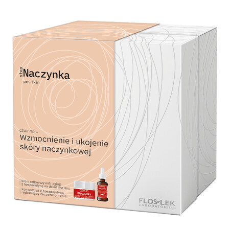 Set Flos-Lek stopNaczynka, cremă nutritivă anti-îmbătrânire, cu hespedrin, 50 ml + concentrat, cu hespedrin, 30 ml