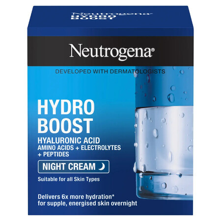 Neutrogena Hydro Boost, masque-crème de nuit hydratant, 50 ml