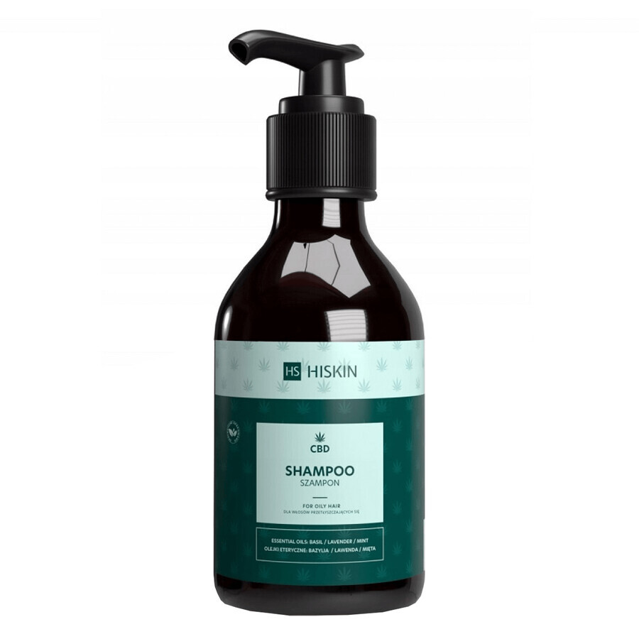 HiSkin CBD, șampon pentru păr gras, 250 ml