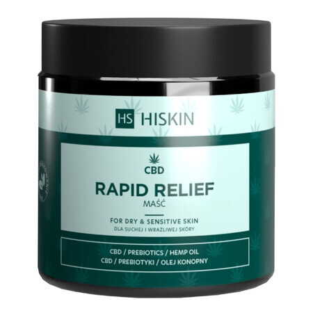 HiSkin CBD Rapid Relief, unguent pentru piele uscată și sensibilă, 120 ml