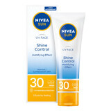 Nivea Sun Shine Control, crema facial matificante de alta protección, FPS 30, 50 ml