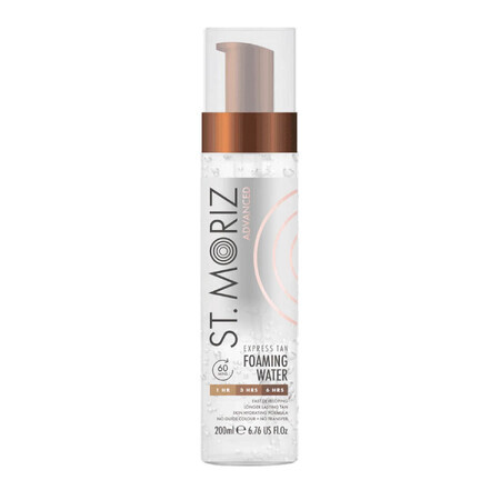 St. Moriz Advanced Pro Express, Spumă auto-bronzantă incoloră pentru corp și față, 200 ml