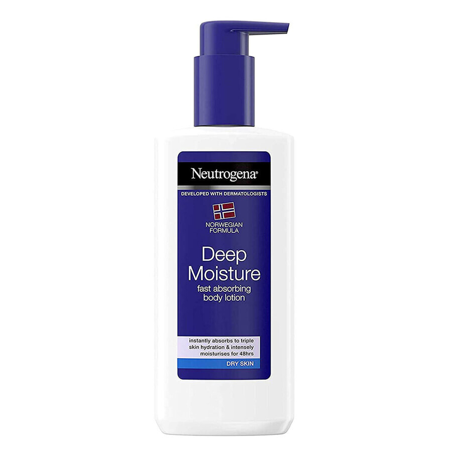 Neutrogena Norwegian Formula, Deep Moisture, Emulsie de corp profund hidratantă, 400 ml