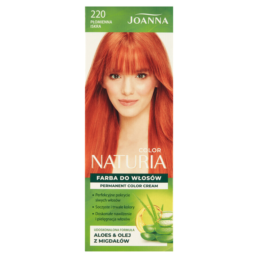 Joanna Naturia Color, vopsea de păr, 220 flame sparkle