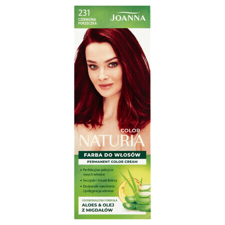 Joanna Naturia Color, vopsea de păr, 231 redcurrant, 231 redcurrant