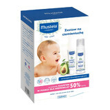 Set Mustela Bebe Enfant, anti-dandruff cream, 40 ml + foam shampoo, from birth, 150 ml