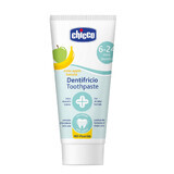 Chicco, fluoride-free toothpaste, after 6 months, apple and banana flavor, 50 ml