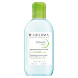 Bioderma Sebium H2O, fluide micellaire pour peaux grasses, mixtes et acnéiques, 250 ml