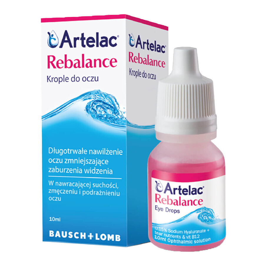 Artelac Rebalance, picături pentru ochi, 10 ml