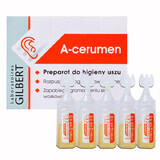 A-Cerumen, preparat pentru igiena urechilor pe 6 luni, 2 ml x 5 fiole