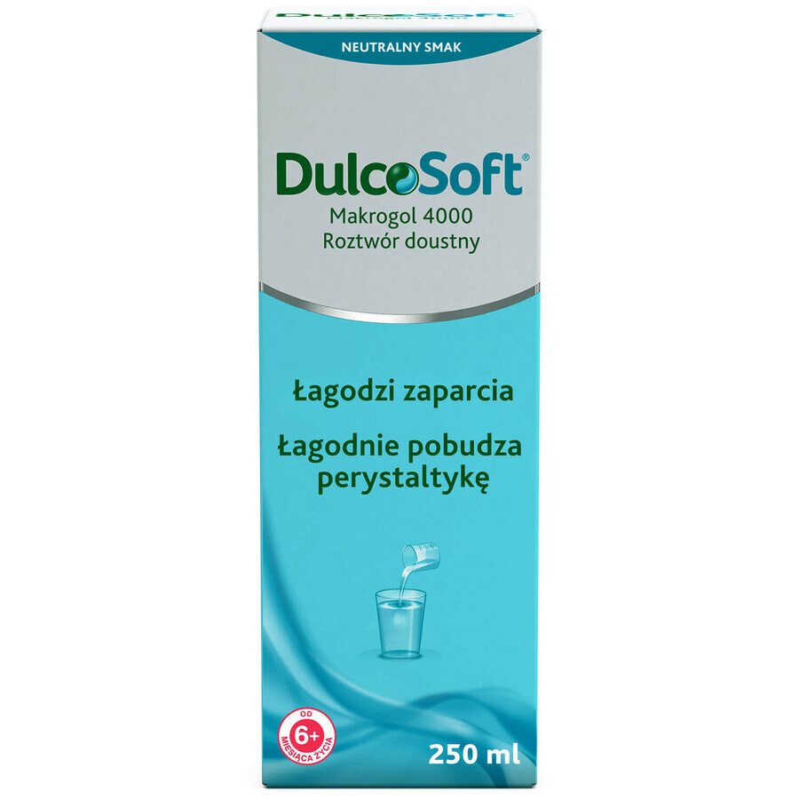 DulcoSoft, soluție orală pentru copii de la 6 luni și adulți, 250 ml