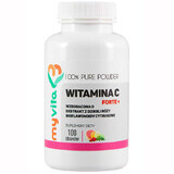 MyVita, Vitamin C Forte Plus, bioflavonoide, extract de trandafir, pulbere, 100 g