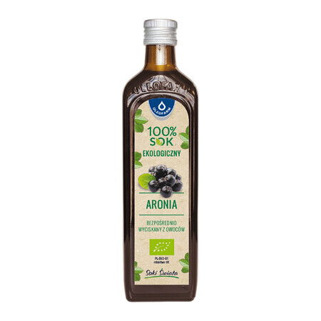 Oleaofarm Aronia, 100% suc de fructe, 490 ml