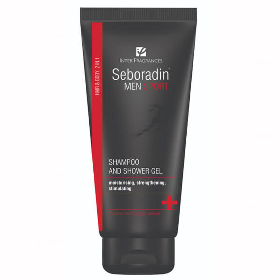 Seboradin Men Sport, Șampon și gel 2 în 1, 200 ml