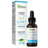 EkaMedica Vitamina D3 + K2MK7 picături naturale, 30 ml