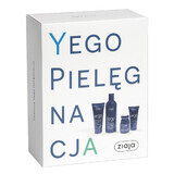 Kit Ziaja Yego, crema hidratante para hombre, 50 ml + gel de ducha 3en1, 200 ml + bálsamo aftershave, 300 ml + antitranspirante roll-on, Sport, 60 ml