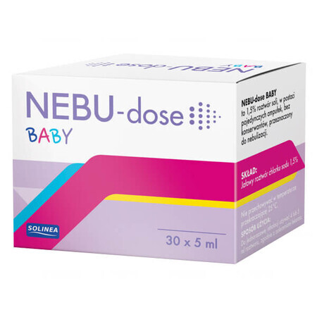 Nebu-Dose Baby, soluție salină pentru inhalare, 5 ml x 30 fiole