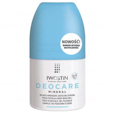 Iwostin Deocare Mineral, antiperspirant roll-on pentru piele sensibilă, 50 ml