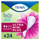 Tena Lady Slim, tălpi urologice, Ultra Mini Plus, 24 de bucăți AMBALAJ DEFECTUAT