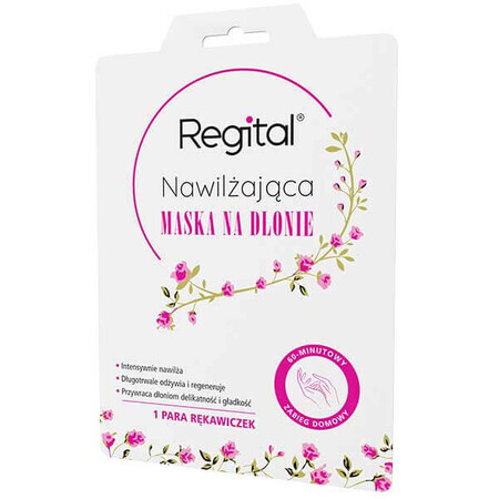 Equalan Regital, masque hydratant pour les mains, gants, 1 paire