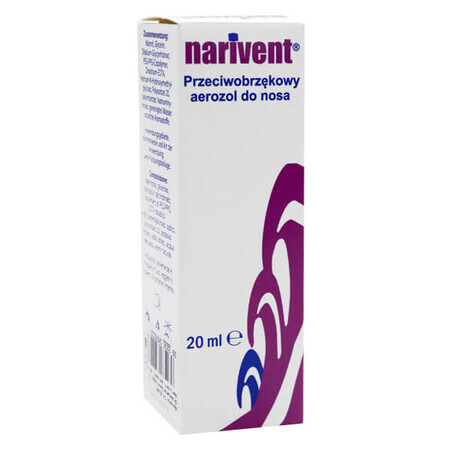 Narivent, spray nazal antiedematos, 20 ml