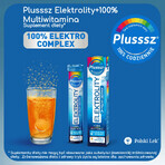 Plusssz Elektrolity + 100% Multivitamine, aromă de ananas-mango, 24 comprimate efervescente