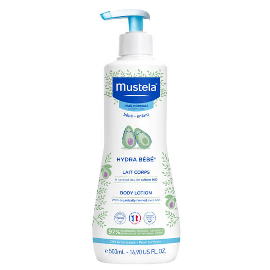 Mustela Bebe Enfant HydraBebe, lapte de corp din prima zi, 500 ml