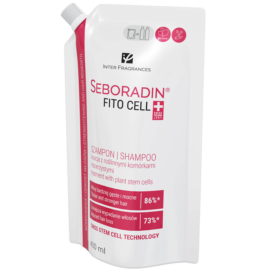 Shampoo Seboradin Fitocell con Estratto di Semi di Setaj, 400 ml